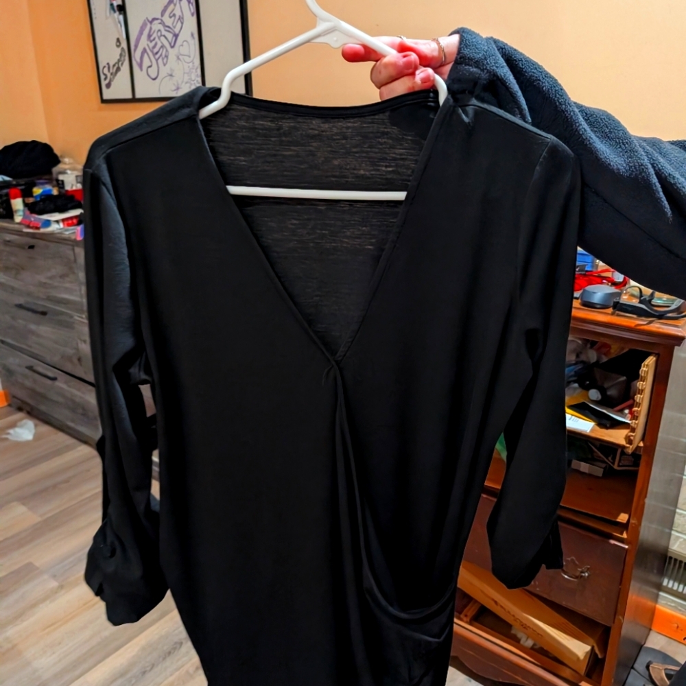 Free People Black Strapless Lace Mini Dress